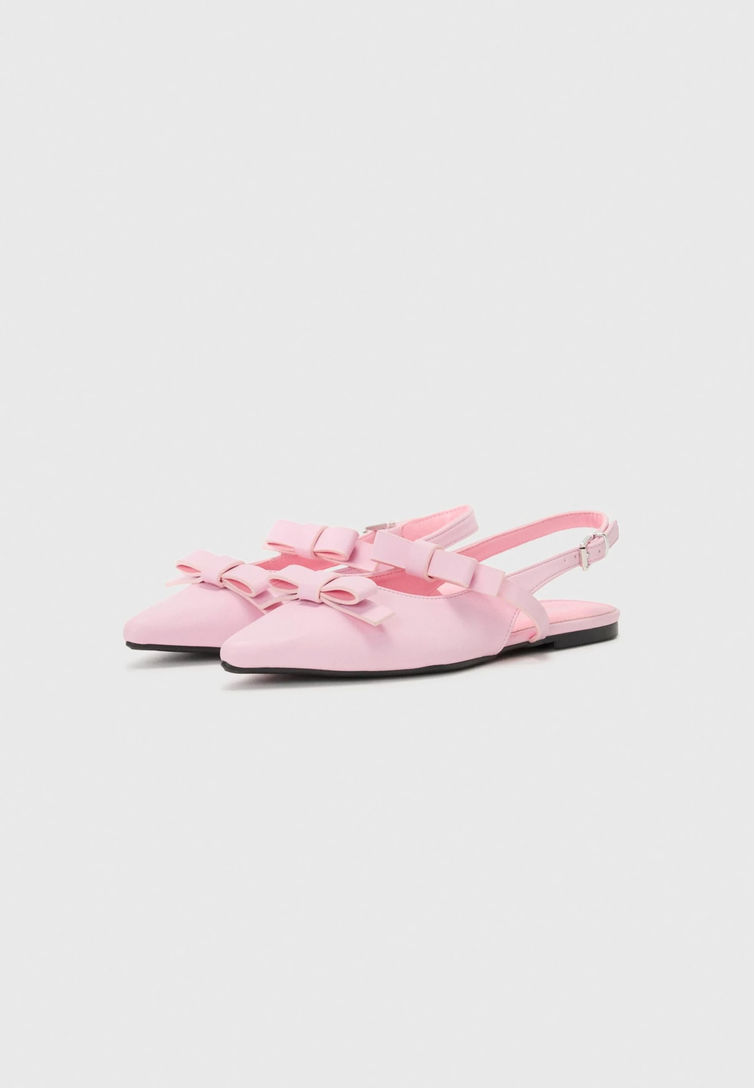 Even&Odd Ankle Strap Ballet Pumps - Pink 4 Even&Odd Ankle Strap Ballet Pumps - Pink - Image 2