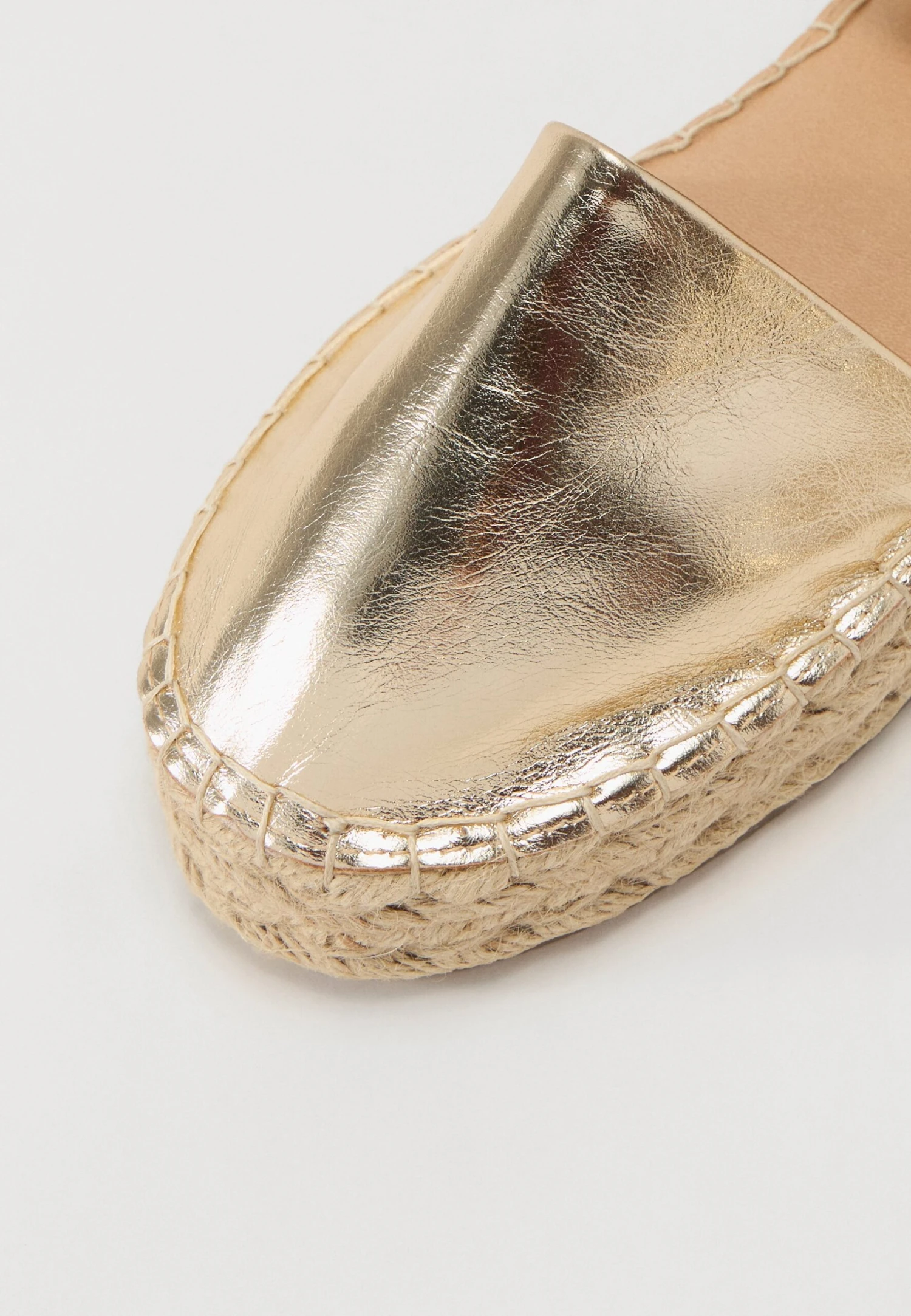 Even&Odd Ankle Strap Ballet Pumps - Gold Coloured 8 Even&Odd Ankle Strap Ballet Pumps - Gold Coloured - Image 6