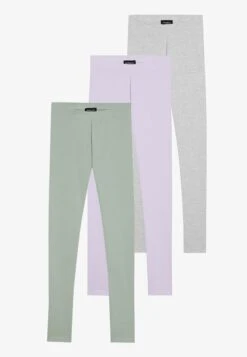 Even&Odd 3 PACK - Leggings - Trousers - Bordeaux/dark Grey/black -FOREVER 21 c3b78b6c01774c849d4a3a5f098a7465