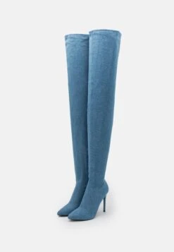 Even&Odd Over-The-Knee Boots - Blue -FOREVER 21 c65e48454f2345d68e70707615658a87