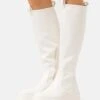 Even&Odd Platform Boots - White -FOREVER 21 c70fe096f3e8413291ebecf5f480c580