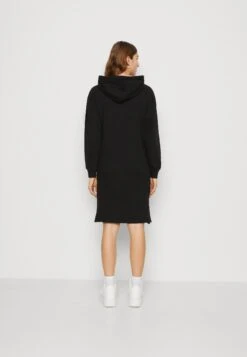 Even&Odd Extra Long Jacket- Zip-Up Sweatshirt - Black -FOREVER 21 cb2e919a2e8f49759d35625fbd2a285f