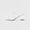 Even&Odd Heeled Mules - Silver