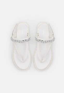 Even&Odd T-Bar Sandals - White -FOREVER 21 cf36739bb30748f882a1bd132e463a9f