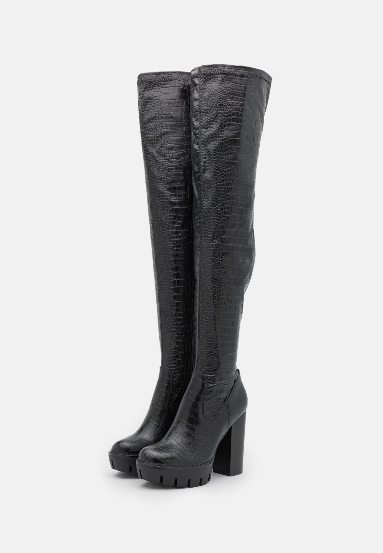 Even&Odd Over-The-Knee Boots - Black 5 Even&Odd Over-The-Knee Boots - Black - Image 3