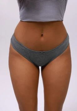 Even&Odd 5 PACK - Briefs - Grey/beige Stripe Solid Mix -FOREVER 21 cf84748528fa429aa26babc7d17c59e2