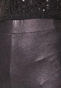 Trousers - Black/Silver -FOREVER 21 d20ae80bf08e49989e69004d7314c791