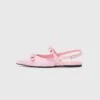 Even&Odd Ankle Strap Ballet Pumps - Pink