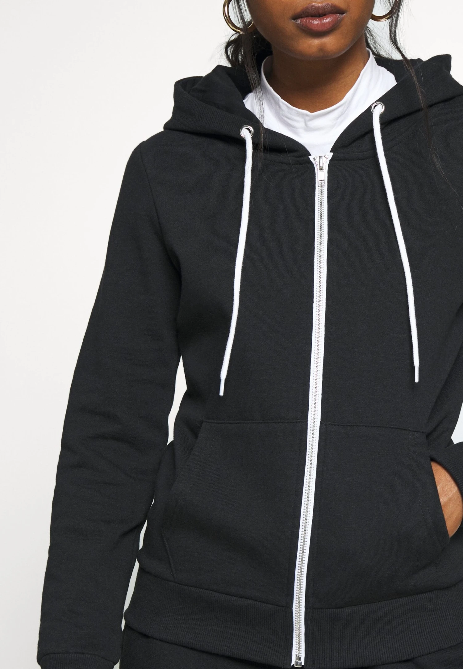 Zip-Up Sweatshirt - Black 8 Zip-Up Sweatshirt - Black - Image 6