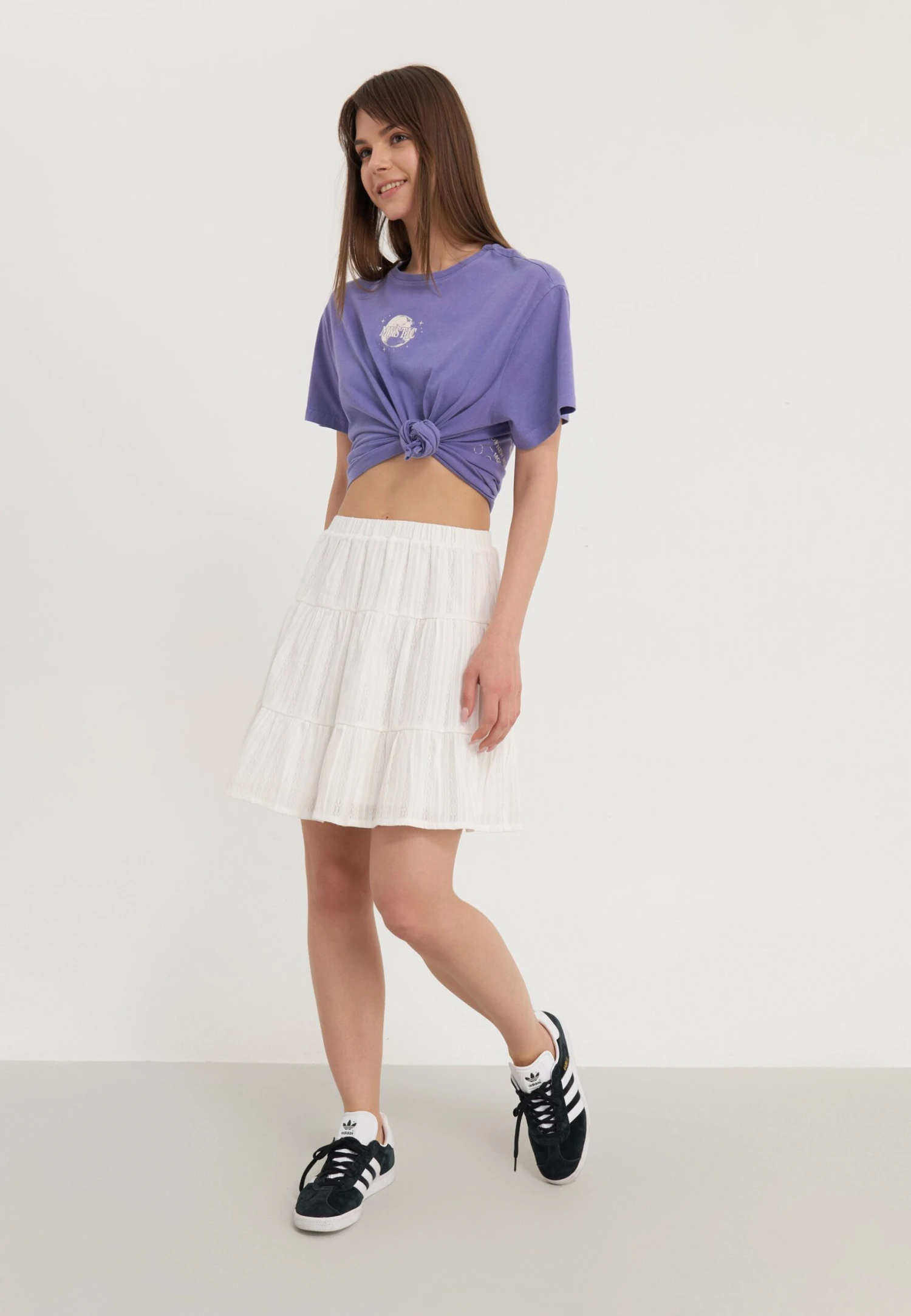 Even&Odd COTTON A LINE SKIRT - A-line Skirt - White 4 Even&Odd COTTON A LINE SKIRT - A-line Skirt - White - Image 2