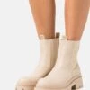 Even&Odd Platform Ankle Boots - Beige