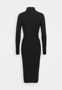 Even&Odd Rollkragen Bodycon Ripp Midi Strickkleid - Shift Dress - Black -FOREVER 21 da4246995487476d94f023d5a784fee4