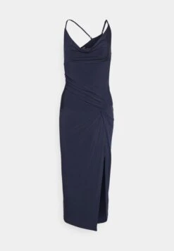 Even&Odd Circ Asymmetric Neckline Slit Dress- Cocktail Dress / Party Dress - 503 - Dark Blue -FOREVER 21 e39474dbf96b4c4e97452f4b8e08d531