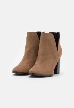 High Heeled Ankle Boots - Taupe -FOREVER 21 e403e64f701a4e50a14ea9691c9f5a02