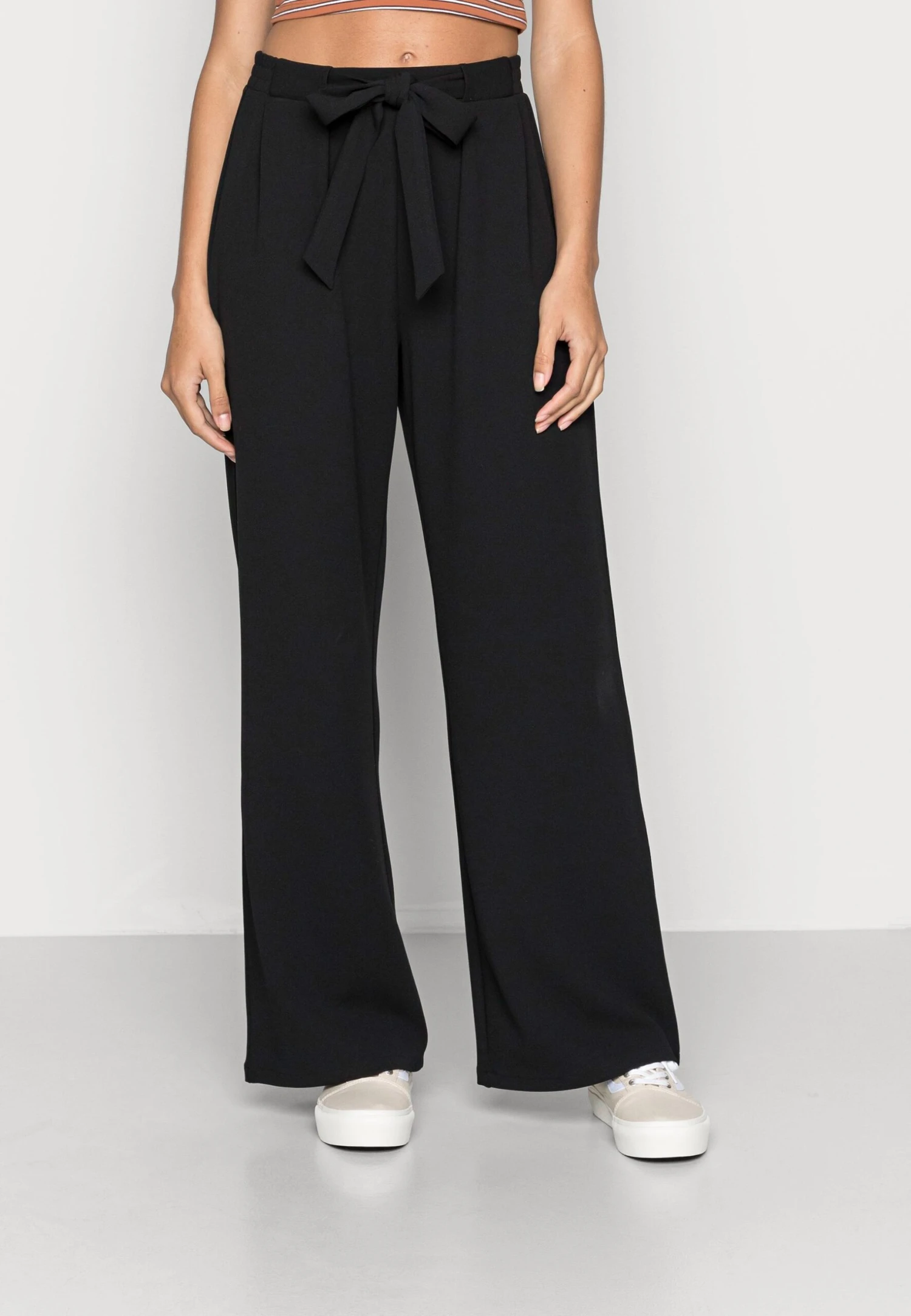 Even&Odd Belt Detail Wide Leg Pants - Trousers 3 Even&Odd Belt Detail Wide Leg Pants - Trousers