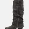 Even&Odd Cowboy/Biker Boots - Dark Grey -FOREVER 21 eaf9b1099554413ab09239dca760bb1b