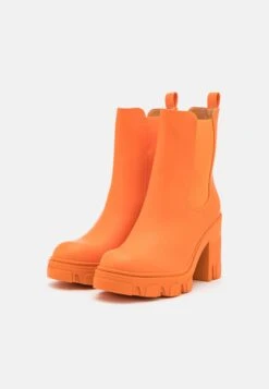 Even&Odd High Heeled Ankle Boots - Orange -FOREVER 21 eb7ddf808cff4abab7295170458461e9
