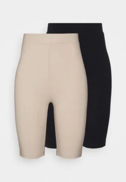 Even&Odd 2 Pack - Shorts - Black/Beige -FOREVER 21 ed978ce343544fb58ec693128eb607bf