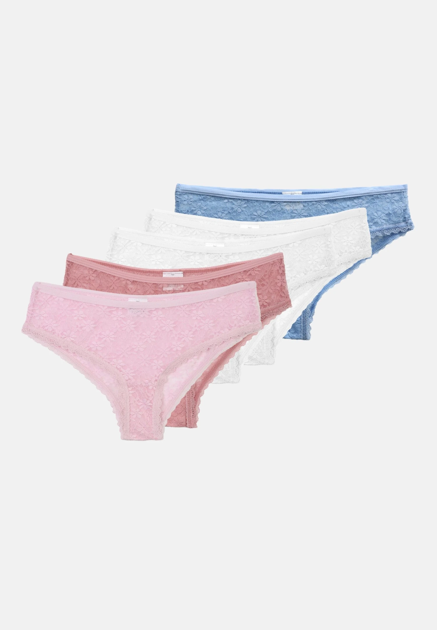 Even&Odd 5 PACK - Briefs - White / Pink / Blue 9 Even&Odd 5 PACK - Briefs - White / Pink / Blue - Image 7