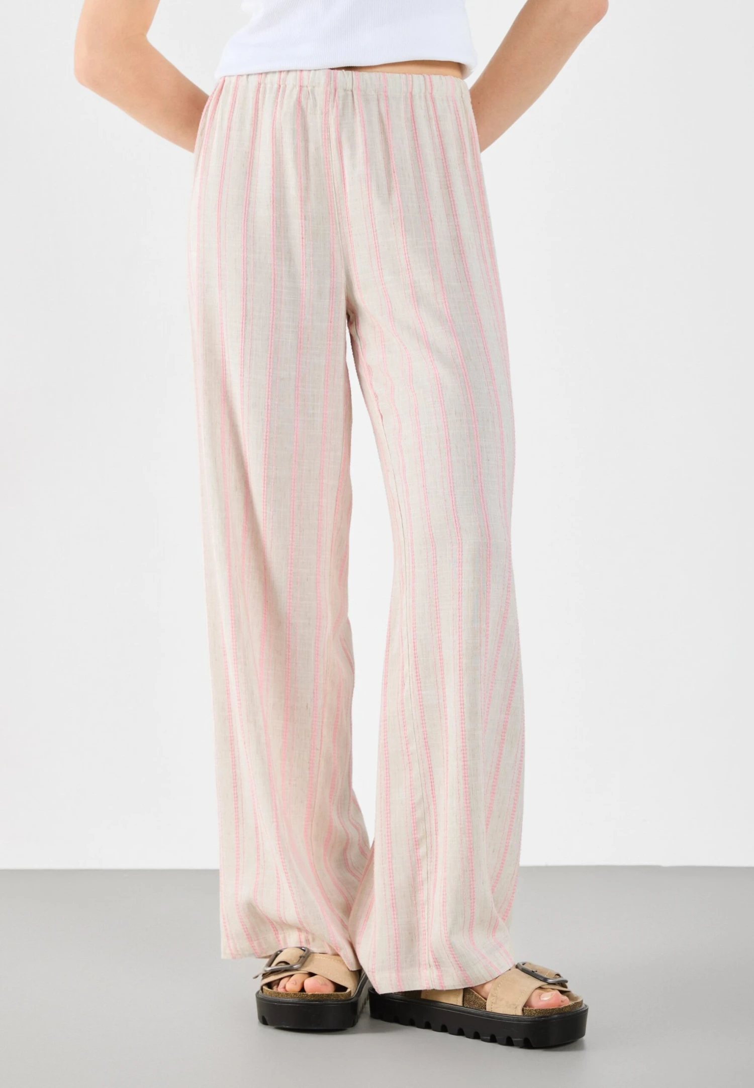 Even&Odd LINEN BLEND - Trousers - White 3 Even&Odd LINEN BLEND - Trousers - White