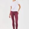 Even&Odd 3 PACK - Leggings - Trousers - Bordeaux/dark Grey/black