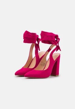 Even&Odd Lace-Up Heels - Pink -FOREVER 21 ffe43638bc1e4a009c5ca1abce7e023f